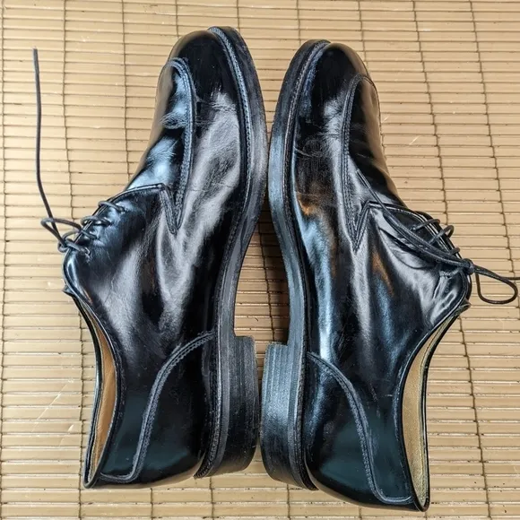 TO BOOT NEW YORK ADAM DERRICK Men's OXFORDS SHOES SPLIT TOE BLACK Leather SZ 10.