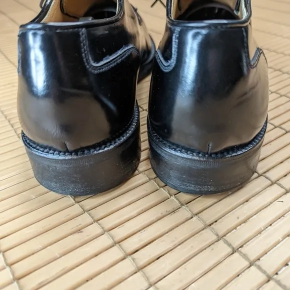 TO BOOT NEW YORK ADAM DERRICK Men's OXFORDS SHOES SPLIT TOE BLACK Leather SZ 10.