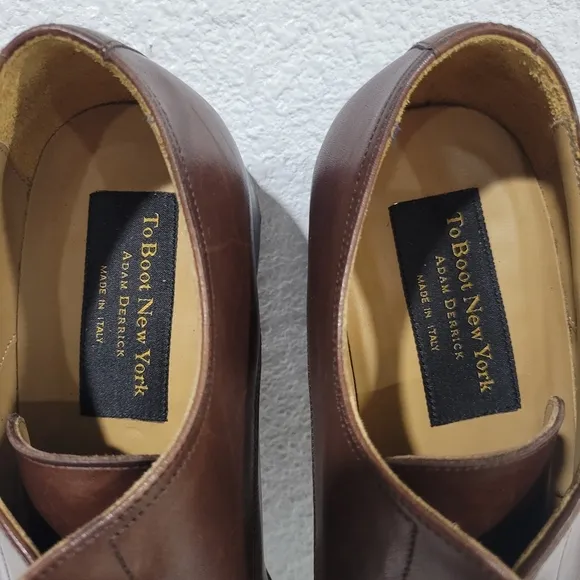 To Boot New York Declan Plain Toe Lace-Up Oxfords