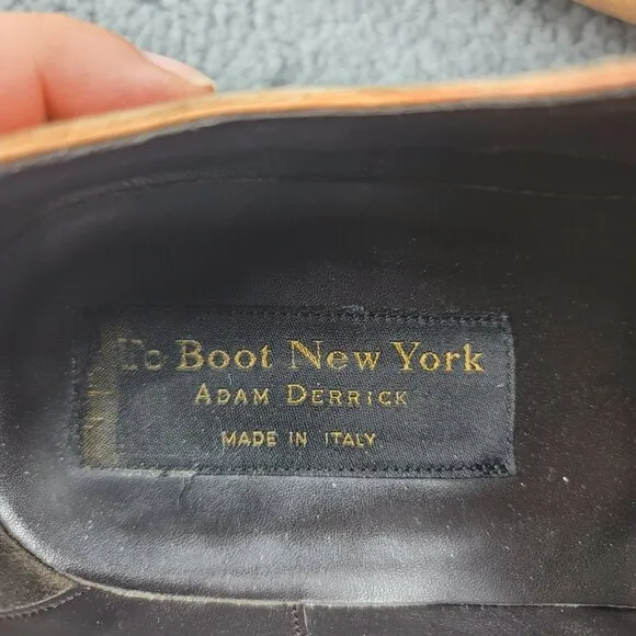 To Boot New York Harding Shoes Brown Leather Mens 8.5 Oxfords Cap Toe Dress
