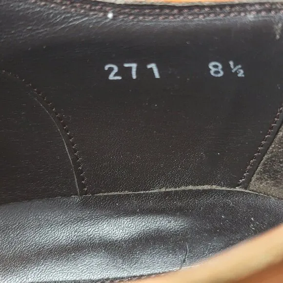 To Boot New York Harding Shoes Brown Leather Mens 8.5 Oxfords Cap Toe Dress