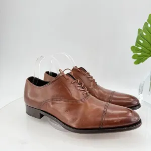 To Boot New York Mens Aidan Dress Shoes Oxfords Cap Toe Brown Leather Size 8.5