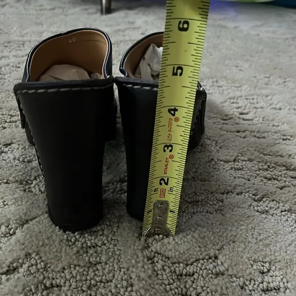 Tod’s Brown Leather block heel Clogs Size EU 40/US 9