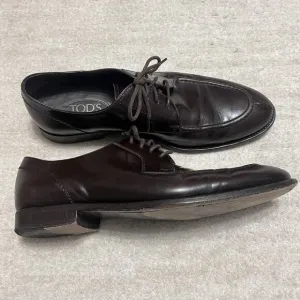 TOD’S Oxfords Mens US Size 8.5 Brown Leather Lace Up Dress Shoes