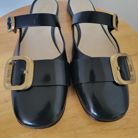 TOD'S Slip On Buckle Mules