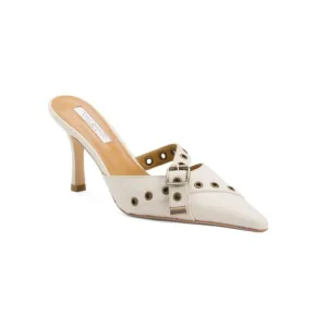 TONY BIANCO Bone Leather Savoir Heeled Pointed Toe Mules