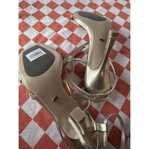 Tony Bianco Franci Sandal Heels Gold Nappa Metallic