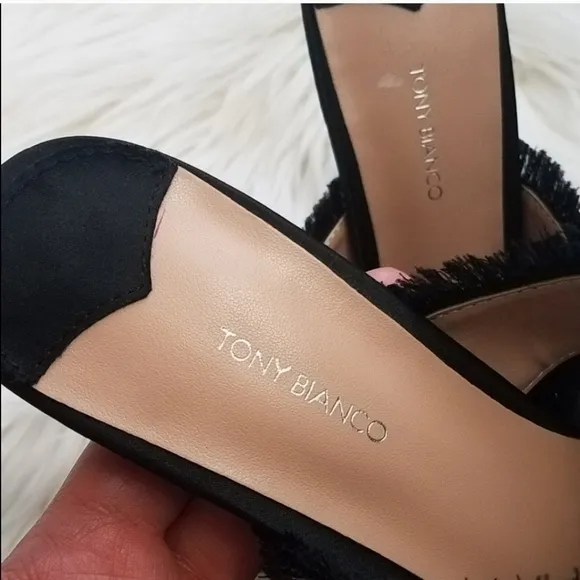 Tony Bianco Klay fringe mules