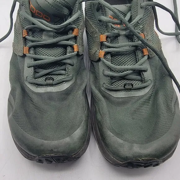 Topo Athletic Terraventure 3 Mens Size 11 Dark Green Orange Trail Running Shoes