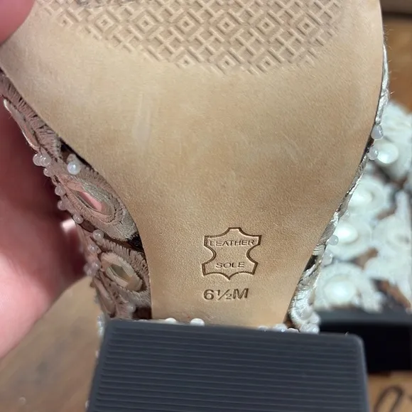 Tory Burch | *2 DIFFERENT SIZED SHOES* Francesca Roccia Rhinestone Heels 6.5 &amp; 7
