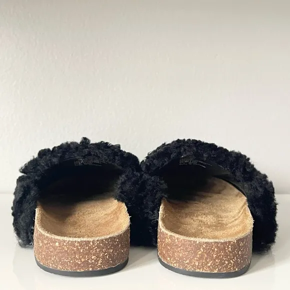 Tory Burch Charm Mammoth Shearling Mules