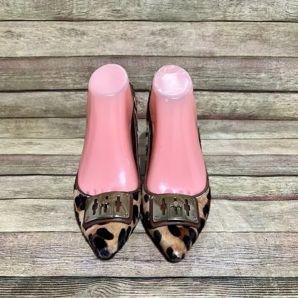 Tory Burch Leopard Print Celina Pointed Heels