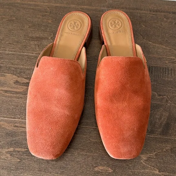 Tory Burch Suede Mules 8 1/2M