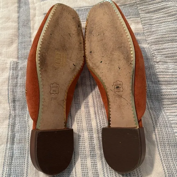 Tory Burch Suede Mules 8 1/2M