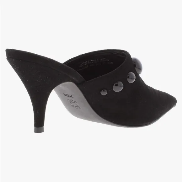 Tory Burch Womens Georgina Suede Studded Mules 9.5