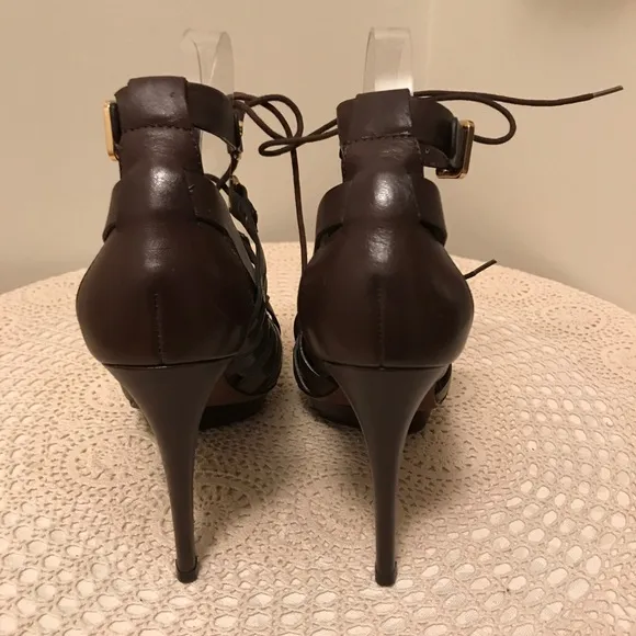 Tory Burch Wrap Studded Gladiator Strappy Lace up Platform Heels/Sandal Size 9