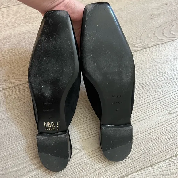 Toteme suede mules flats