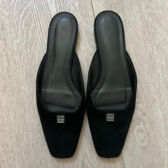 Toteme suede mules flats