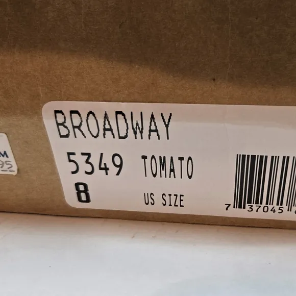 Ugg Broadway mules.  Tomato red, 8M