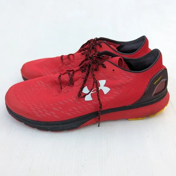 UNDER ARMOUR Charged Bandit 2 men's red running trail shoes sneakers size 16