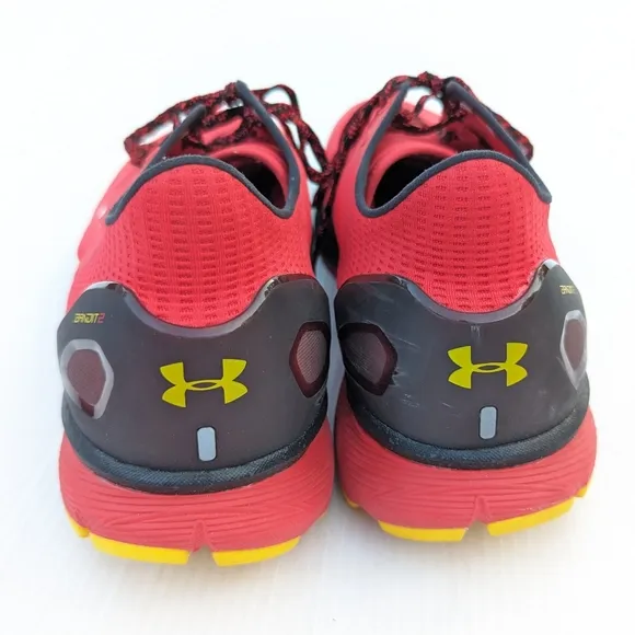 UNDER ARMOUR Charged Bandit 2 men's red running trail shoes sneakers size 16