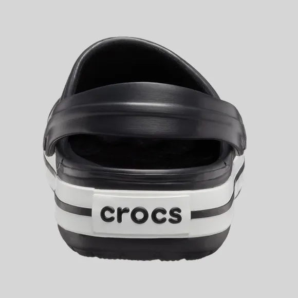 Unisex Crocs Black and White Crocband ClogsM/8 W/10 NWT