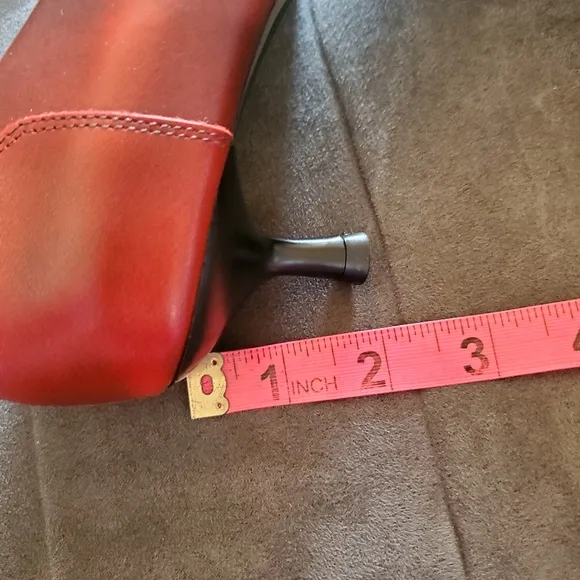 Vagabond Red Heels with Pointed Toe and Straps Size 36EU 6US