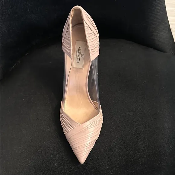 Valentino Pink Pointed-Toe Heels D'Orsay