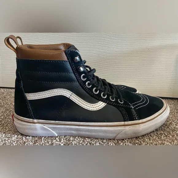 Vans Men’s SK8-HI MTE ‘Black White’ Hi Top Trail Shoes Size 8.5 Men/10 Women’s