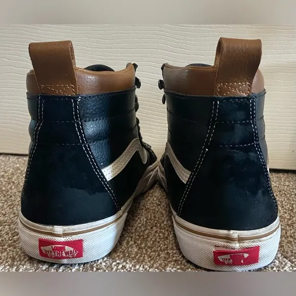 Vans Men’s SK8-HI MTE ‘Black White’ Hi Top Trail Shoes Size 8.5 Men/10 Women’s