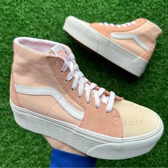 Vans Sk8 Hi Tapered Color Block Peach
