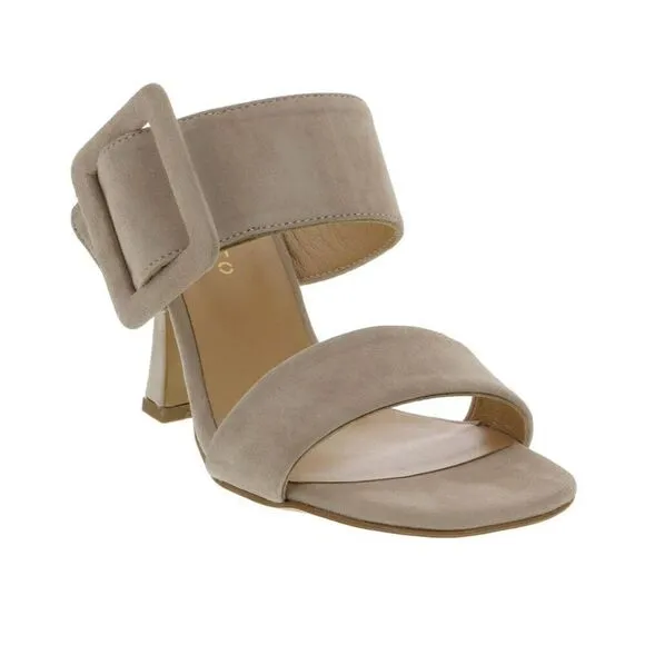 Ventutto Latte Wide Buckle High Heel Slide