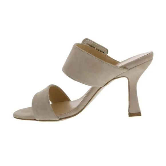 Ventutto Latte Wide Buckle High Heel Slide
