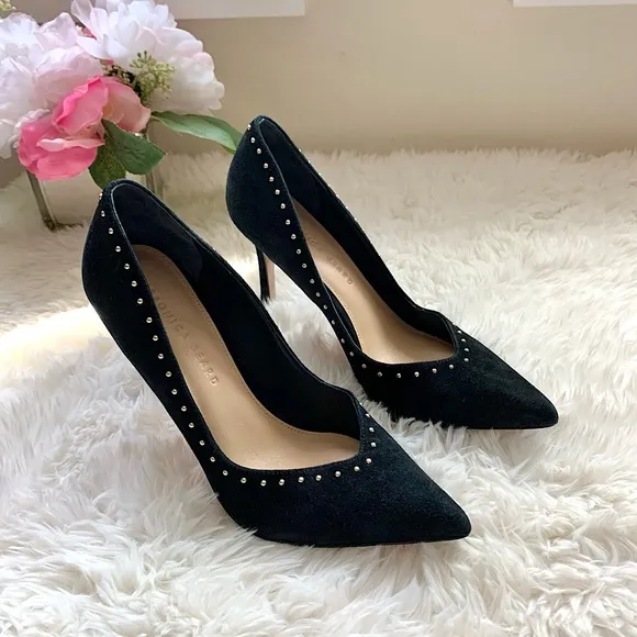 Veronica Beard Nathalie Suede Studded Pumps