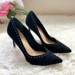 Veronica Beard Nathalie Suede Studded Pumps
