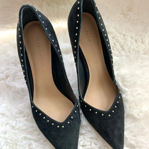 Veronica Beard Nathalie Suede Studded Pumps