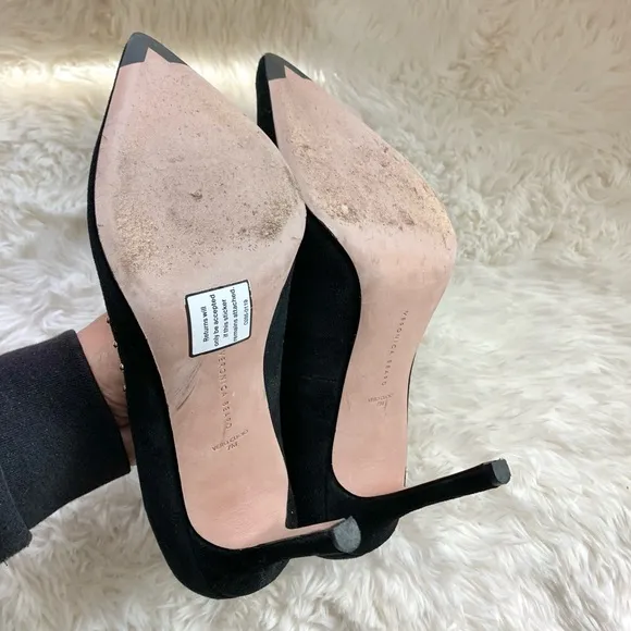 Veronica Beard Nathalie Suede Studded Pumps