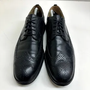 VERY GOOD Cole Haan OriginalGrand Longwing Oxfords Black Leather Gunboats 10.5