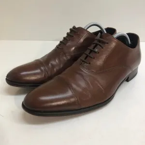 VERY GOOD To Boot New York Brandon Cap Toe Oxfords Brown Leather Men's Size 10