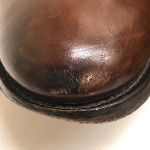 VERY GOOD To Boot New York Brandon Cap Toe Oxfords Brown Leather Men's Size 10