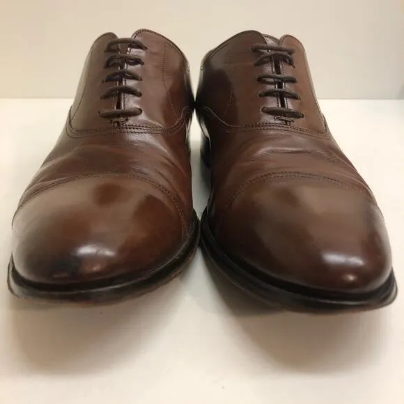 VERY GOOD To Boot New York Brandon Cap Toe Oxfords Brown Leather Men's Size 10
