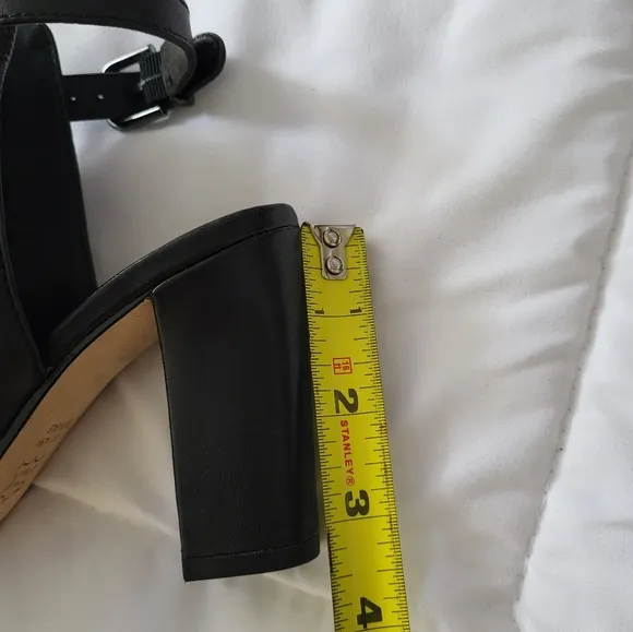 Via Spiga Black Open Heeled Leather Fabrizie  Mules