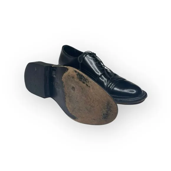 Via Spiga ✦ Oxford Sleek Shine Lace Up Dress Shoe ✦ Black Leather ✦ Men’s 9 ✦