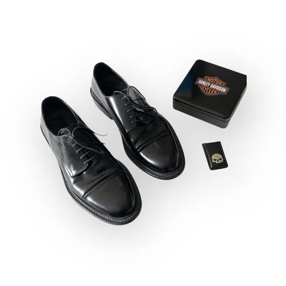 Via Spiga ✦ Oxford Sleek Shine Lace Up Dress Shoe ✦ Black Leather ✦ Men’s 9 ✦