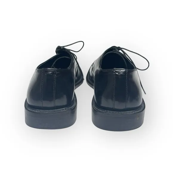 Via Spiga ✦ Oxford Sleek Shine Lace Up Dress Shoe ✦ Black Leather ✦ Men’s 9 ✦
