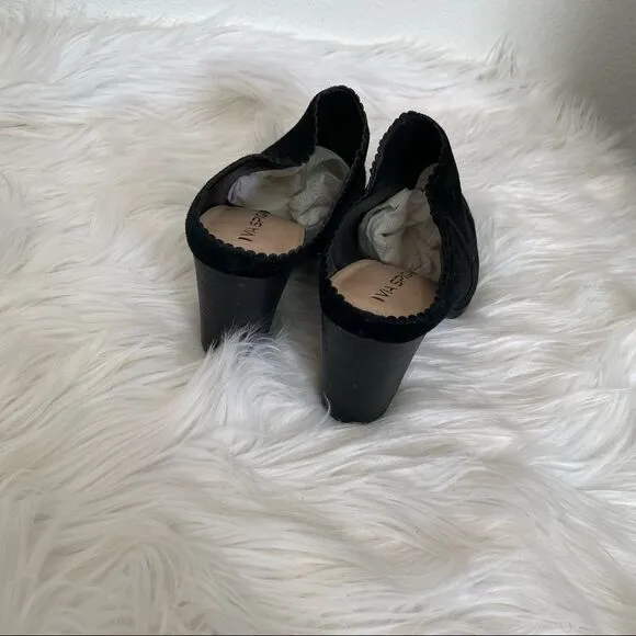 Via Spiga Sophia black suede leather mules 8