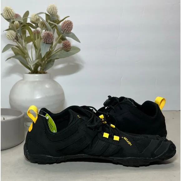 Vibram Fivefingers V-Trail 2.0 Trail Running Shoes Black Women 7-7.5/EU 37 NWOB
