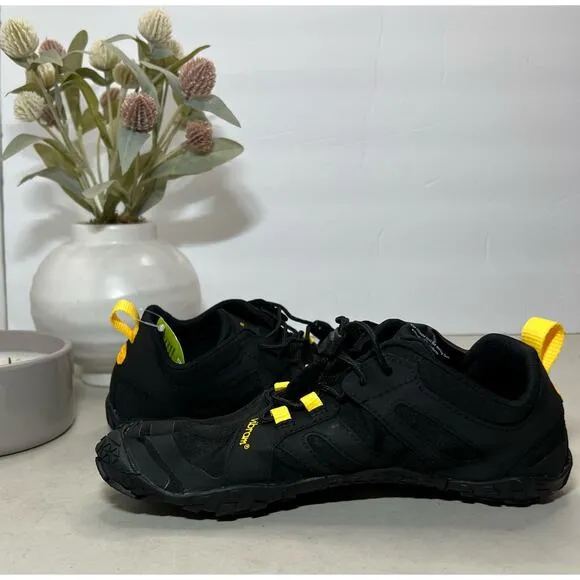 Vibram Fivefingers V-Trail 2.0 Trail Running Shoes Black Women 7-7.5/EU 37 NWOB