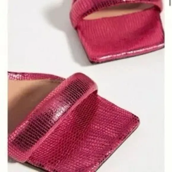 Vicenza Strappy Metallic Heels US 9