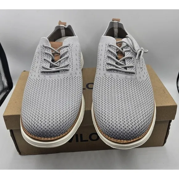 VILOCY Men's Mesh Dress Sneakers Oxfords Business Casual Walking Shoes Tennis